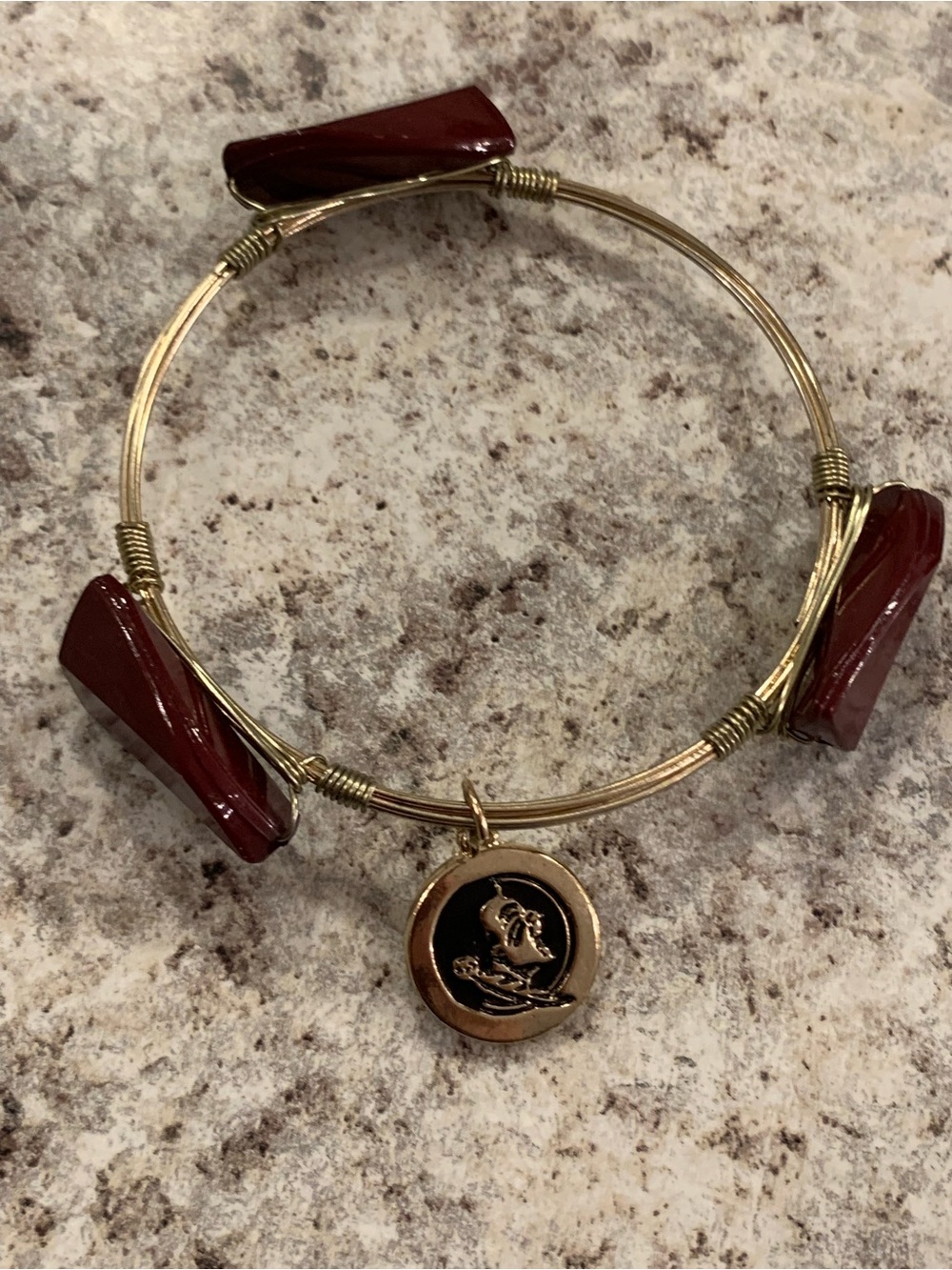FSU Seminoles Charm Bangle Bracelet Collegiate Collection Florida